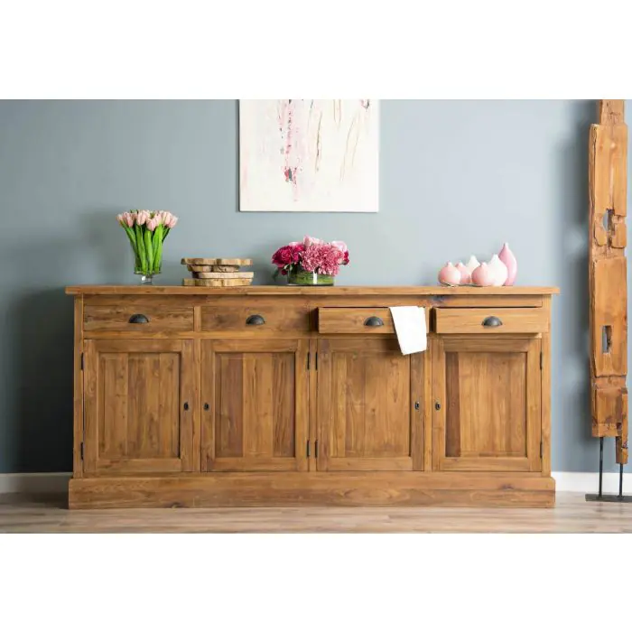 Reclaimed Teak Java Dresser - 4 Door - 1