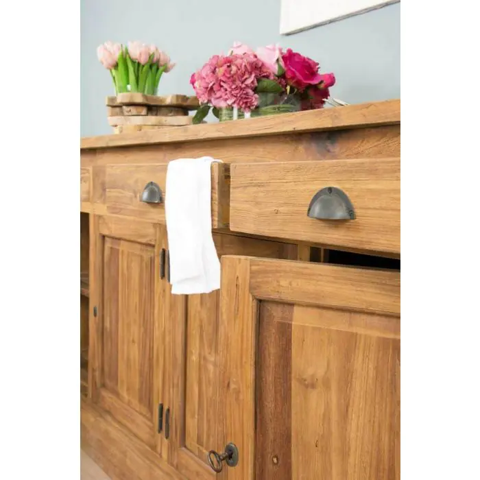 Reclaimed Teak Java Dresser - 4 Door - 5