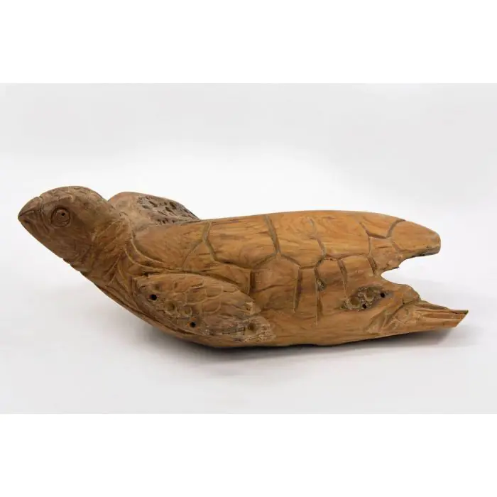 Reclaimed Teak Root Sculpture - Turtle - 1