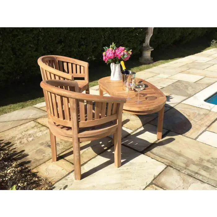 San Francisco Teak Chair and Coffee Table Set - 1