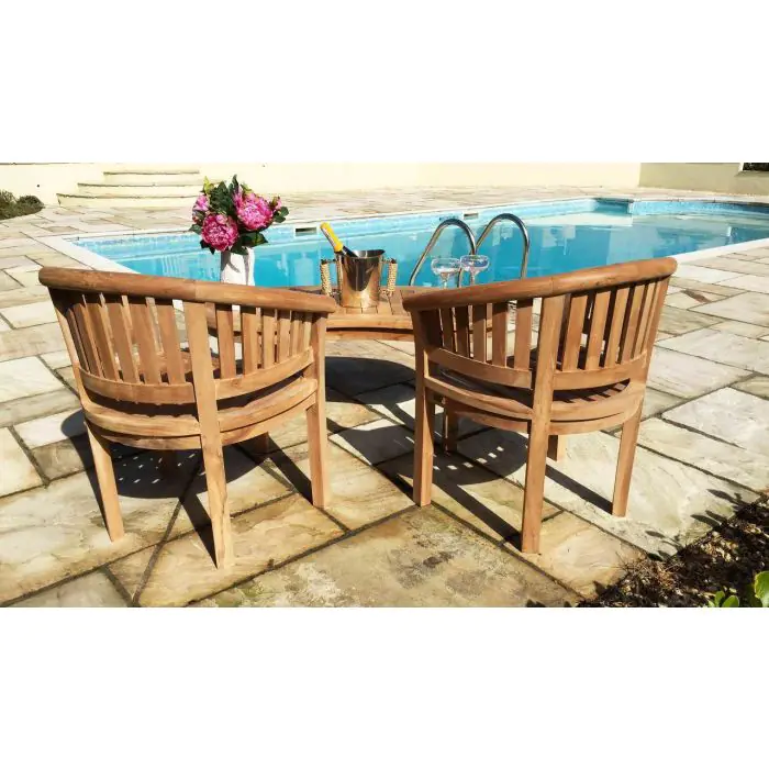 San Francisco Teak Chair and Coffee Table Set - 2