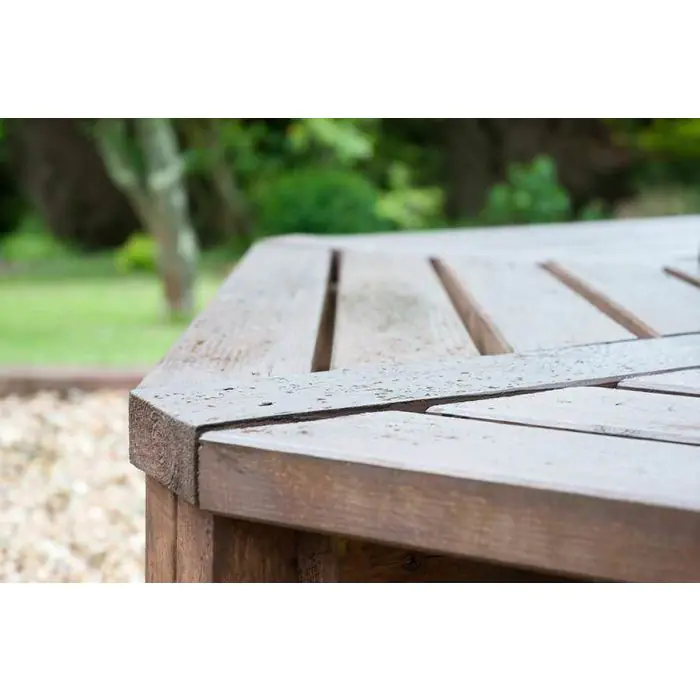 Swedish Redwood Heavy Duty Hexagonal Tree Seat  - 4