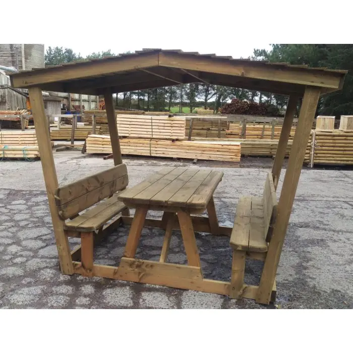 Douglas Fir Picnic Table Shelter - 4