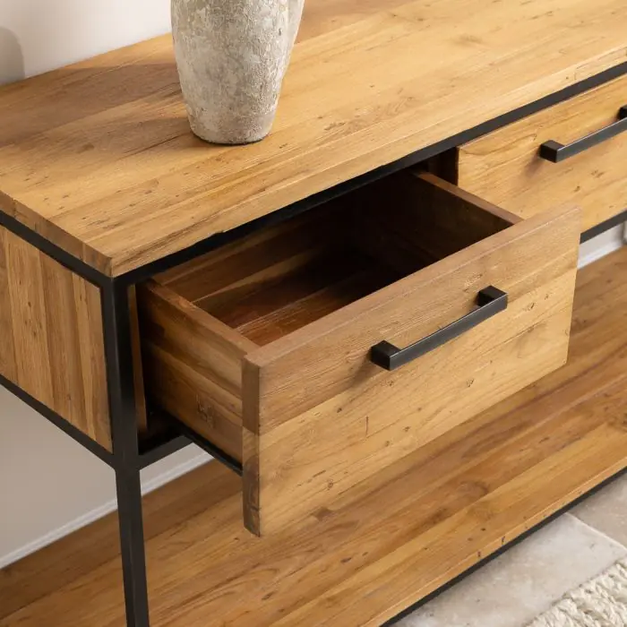 Urban Fusion Three Drawer Console Table - 4