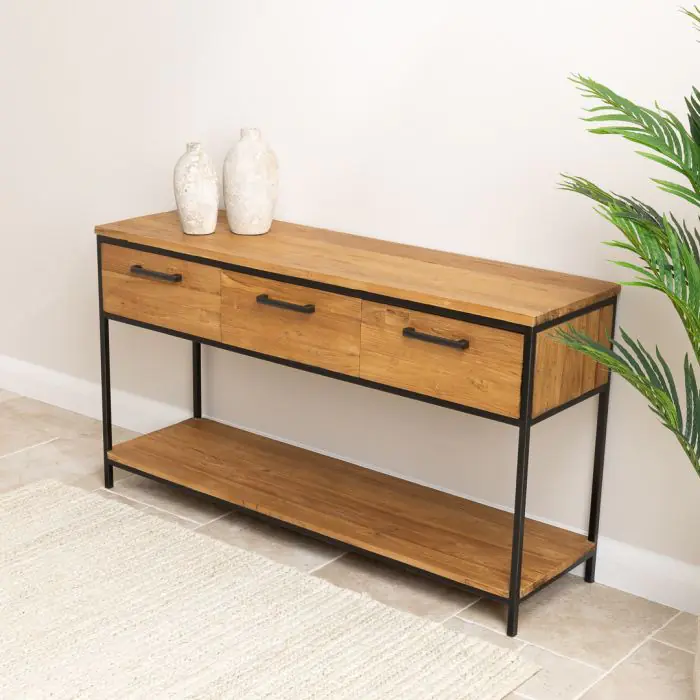 Urban Fusion Three Drawer Console Table - 3