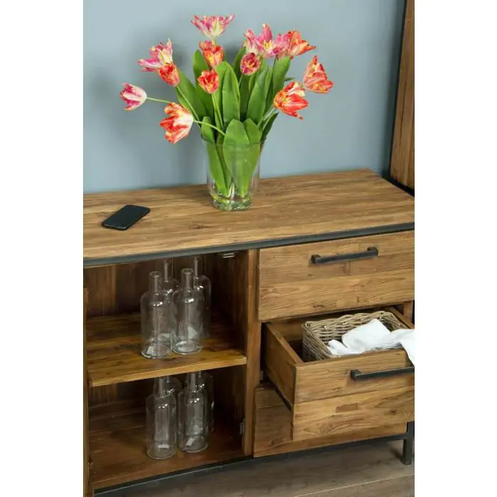 Urban Fusion Three Drawer Sideboard with Cupboard - 6
