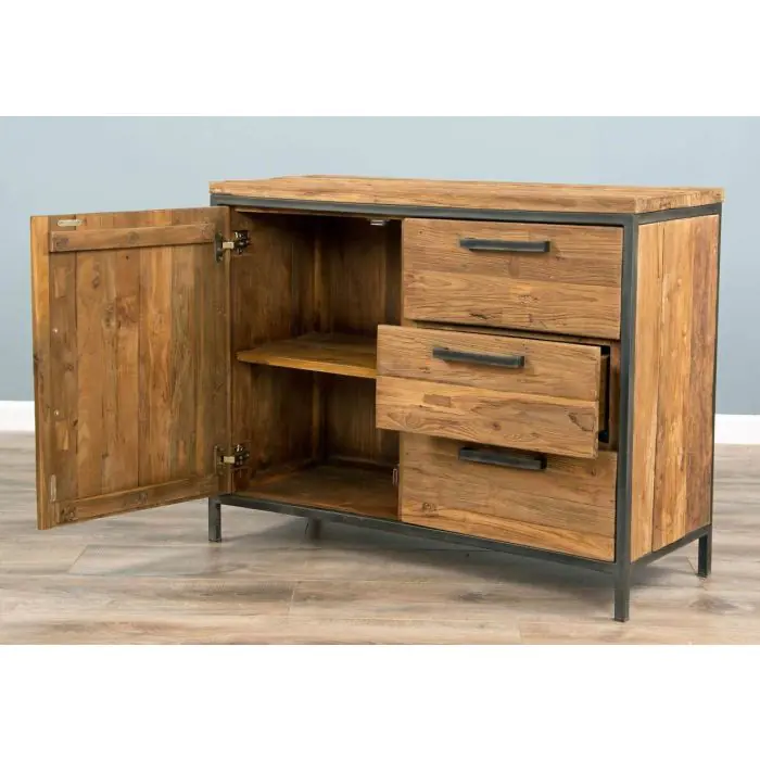 Urban Fusion Three Drawer Sideboard with Cupboard - 3