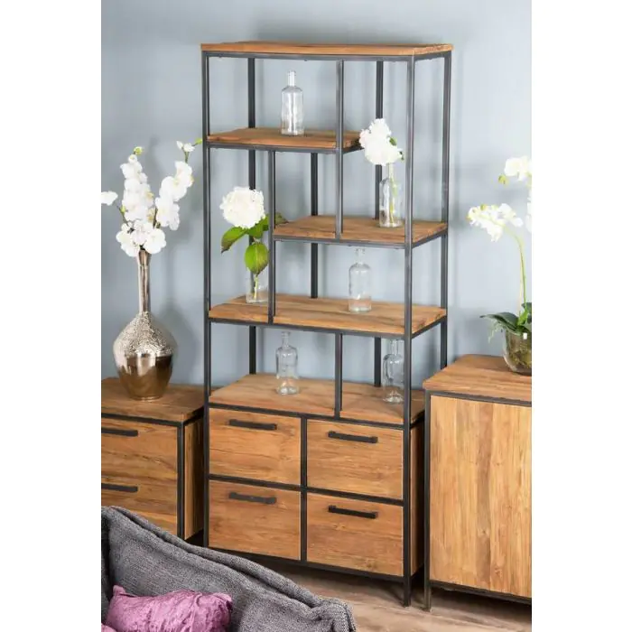 Urban Fusion Display Unit with Four Drawers - 1