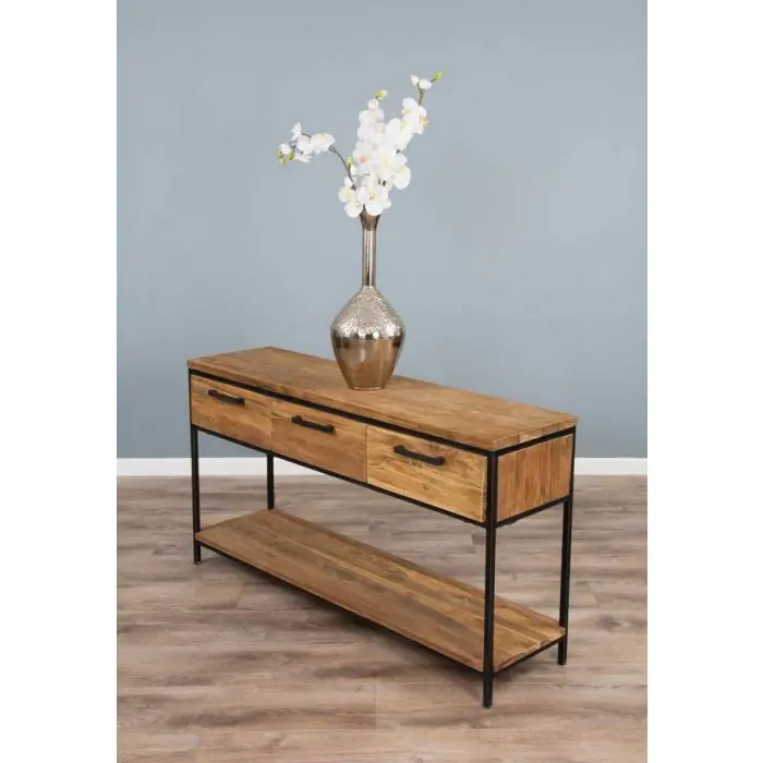 Urban Fusion Three Drawer Console Table - 6