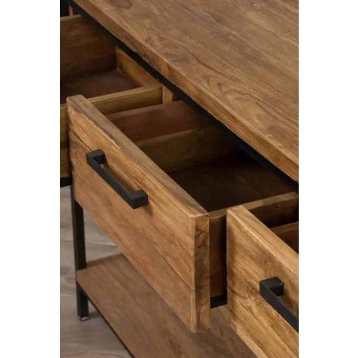 Urban Fusion Three Drawer Console Table - 8