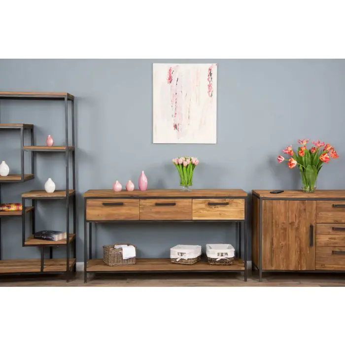 Urban Fusion Three Drawer Console Table - 5