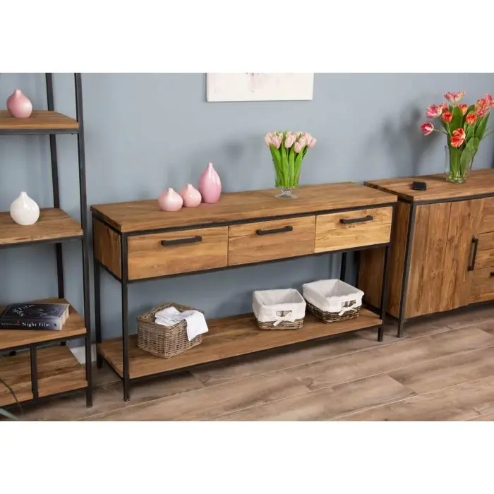 Urban Fusion Three Drawer Console Table - 3