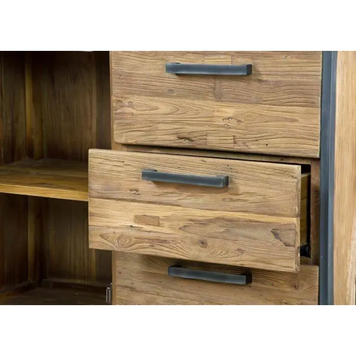 Urban Fusion Three Drawer Sideboard with Cupboard - 7