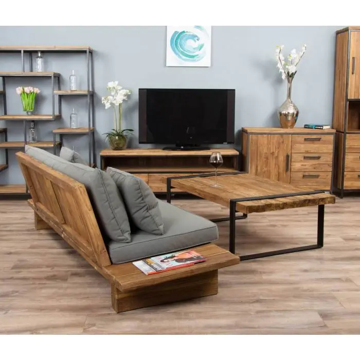 Urban Fusion Reclaimed Teak Sofa - 5