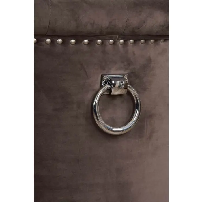 Velveteen Ring Back Dining Chair - Stone - 3