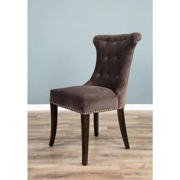1.5m Java Root Circular Dining Table with 6 Dove Grey Windsor Ring Back Dining Chairs  - 20