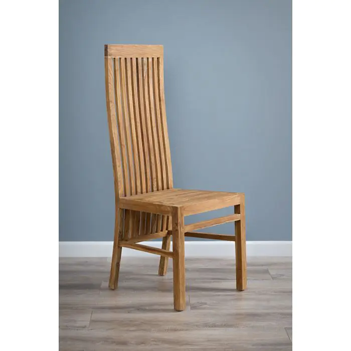 1.2m Reclaimed Teak Oval Pedestal Dining Table with 4 Vikka Dining Chairs & 2 Vikka Armchairs  - 6