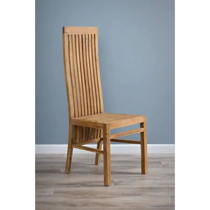 2.4m Reclaimed Teak Taplock Dining Table with 4 Vikka Chairs, 2 Vikka Armchairs & 1 Backless Bench - 4