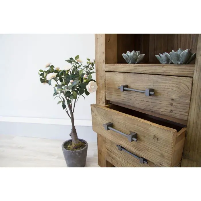 Reclaimed Elm Tall Display Cabinet - 9