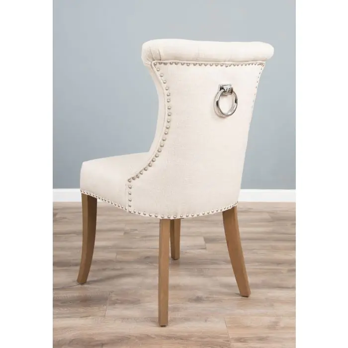 1.5m Java Root Dining Table with 6 Velveteen Ring Back Dining Chairs - 21