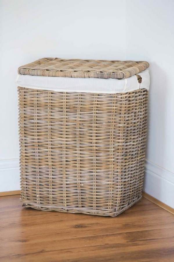 Large Natural Wicker Laundry Basket Sustainable Furniture