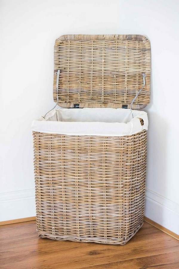Large Natural Wicker Laundry Basket Sustainable Furniture