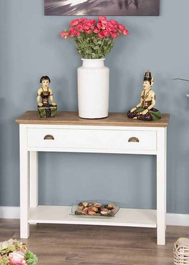 Brocante Hall Console Table Sustainable Furniture Brocante Hall Console Table, Console Table Under 100cm