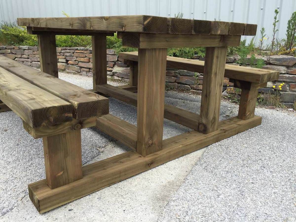 Heavy Duty Picnic Table Sustainable Furniture