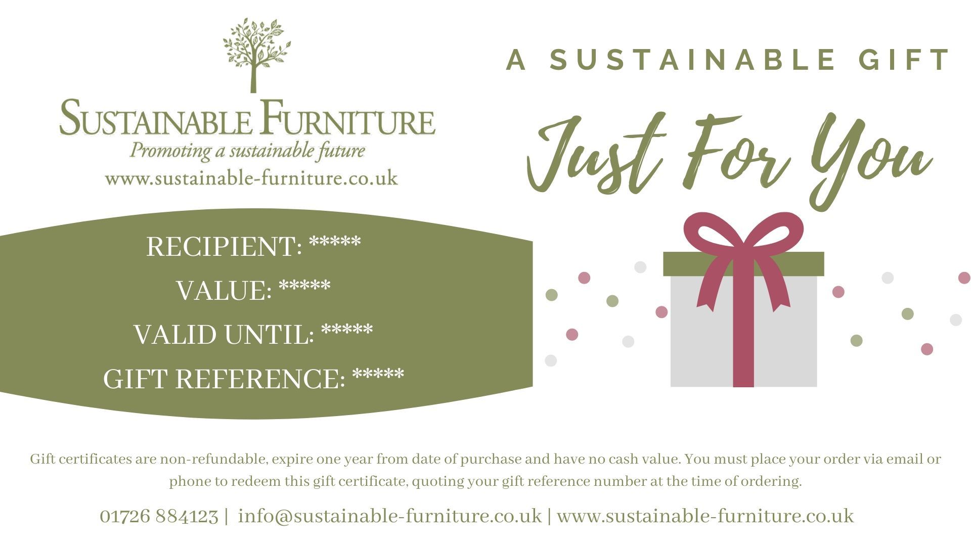 Gift Voucher Sustainable Furniture