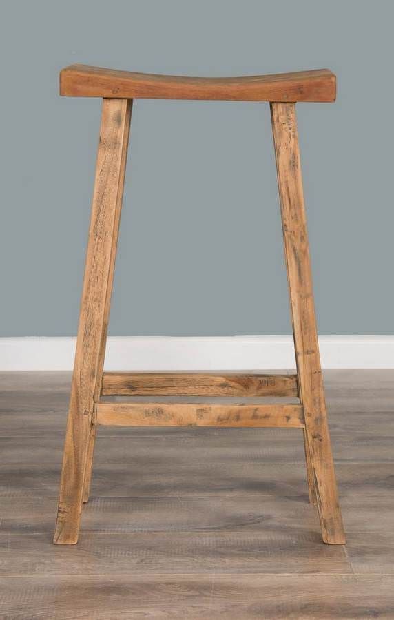 Reclaimed Teak Bar Stool Sustainable Furniture