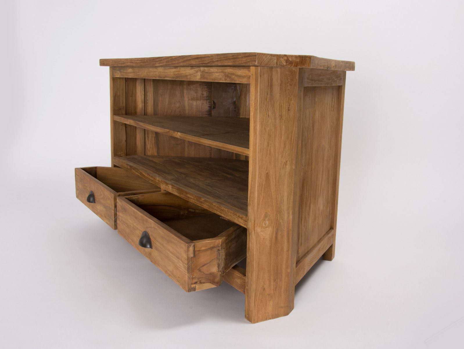 Reclaimed Teak Natural Corner TV Sustainable Furniture