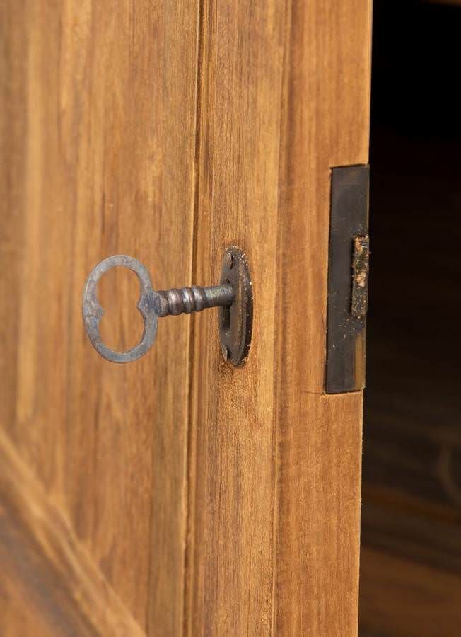 Reclaimed Teak Dresser with Natural Wicker Drawers Sustainable Furniture