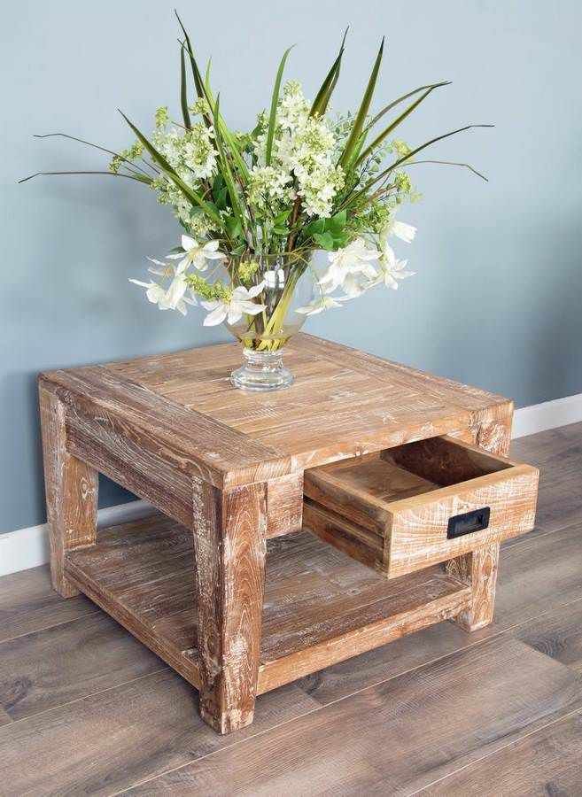 Reclaimed Teak Rio Square Coffee Table Sustainable Furniture