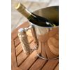 60cm Teak Circular Folding Table  - 3