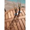 60cm Teak Circular Folding Table with 2 Solid Teak Chairs - 3