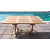 1.2m x 1.2m-1.8m Teak Square Extending Table with 6 Marley Chairs & 2 Marley Armchairs - 2