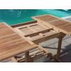1.2m x 1.2m-1.8m Teak Square Extending Table with 6 Marley Chairs & 2 Marley Armchairs - 3