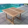 1.2m x 1.2m - 1.8m Teak Square Extending Table with 6 Marley Chairs - 3