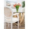 1.2m Java Root Circular Dining Table with 4 Ellena Dining Chairs - 5