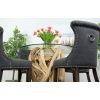 1.2m Java Root Circular Dining Table with 4 Windsor Ring Back Chairs  - 2