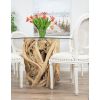 1.2m Java Root Circular Dining Table with 4 Ellena Dining Chairs - 3