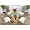 1.2m Java Root Circular Dining Table with 4 Latifa Chairs - 0