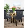 1.2m Java Root Circular Dining Table with 4 Windsor Ring Back Chairs  - 7