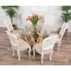 1.2m Java Root Circular Dining Table with 4 Murano Chairs - 6