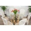 1.2m Java Root Circular Dining Table with 4 Murano Chairs - 9