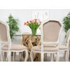 1.2m Java Root Circular Dining Table with 4 Paloma Chairs - 8