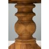 1.2m Reclaimed Teak Circular Pedestal Dining Table with 6 Stackable Zorro Chairs - 5