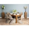 1.2m Reclaimed Teak Taplock Dining Table with 6 Stackable Zorro Chairs - 2
