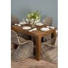 1.2m Reclaimed Teak Taplock Dining Table with 4 Stackable Zorro Chairs - 2