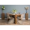 1.2m Reclaimed Teak Taplock Dining Table with 4 Stackable Zorro Chairs - 4